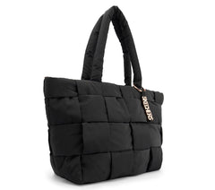 Skechers Quilted Checkered Shopper Bag