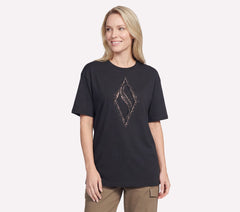 Skechers Gold Splatter Diamond Short Sleeve Tee