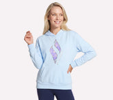 Skechers Floral Diamond Pullover Hoodie