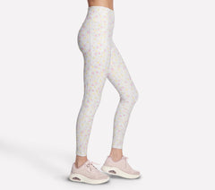 Skechers GO WALK Rib Floral Full Length High-Waisted Legging