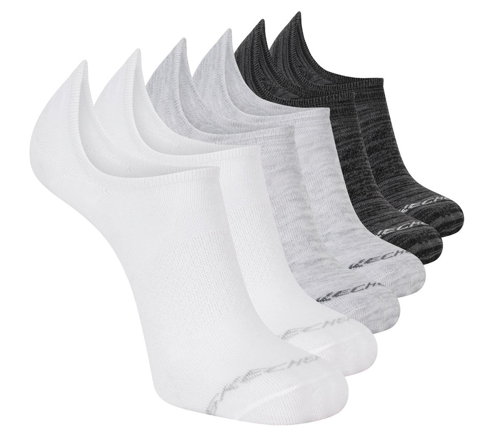 Skechers 6 Pack Men's Sneaker Liner Socks