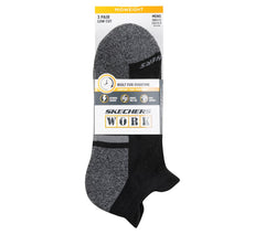 Skechers Lowcut Heel Tab Work Socks - 3 Pack
