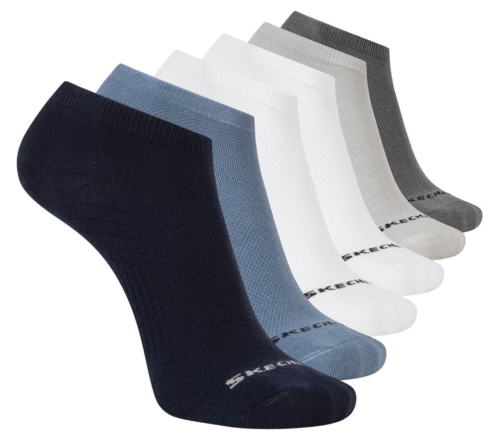 Skechers 6 Pack Men's Low Cut Texture Knit Socks
