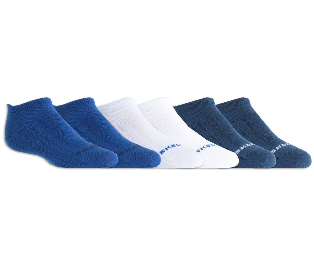 Skechers 6 Pack Non Terry No Show Socks