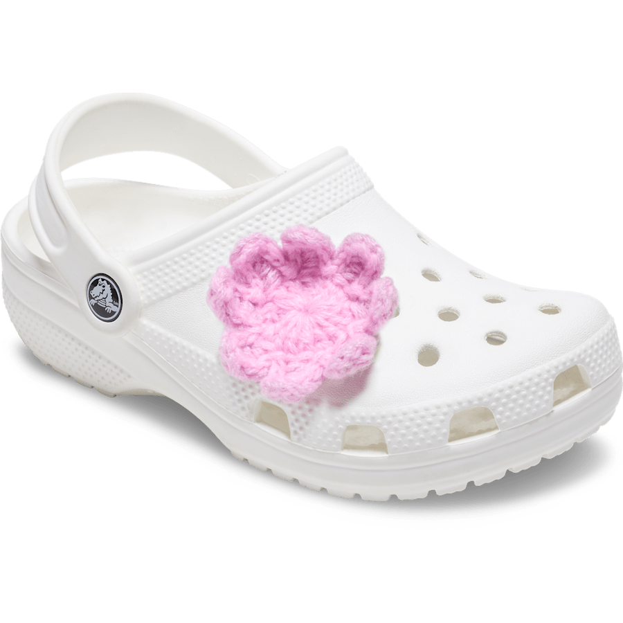 Crocs - Crochet Light Pink Flower Jibbitz™ charms
