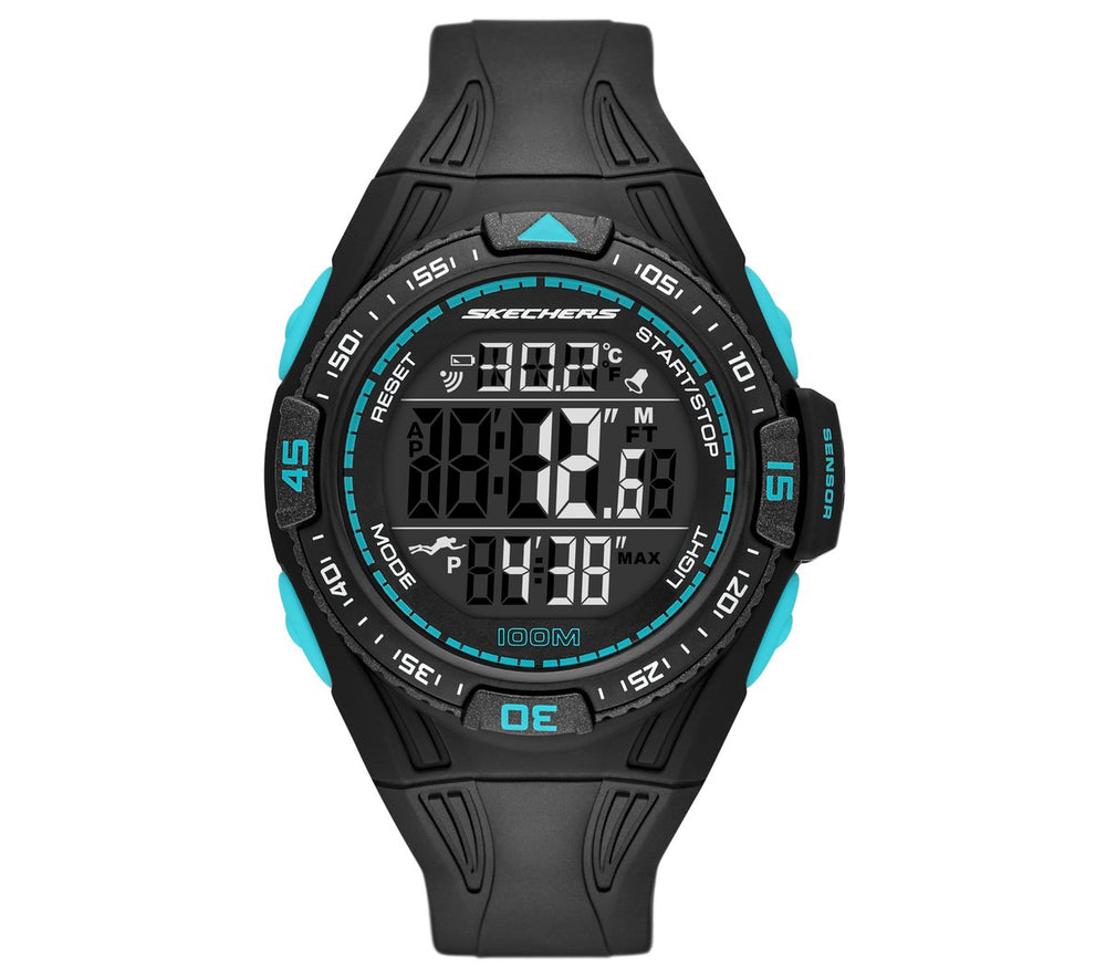 BLACK / TURQUOISE,ONE