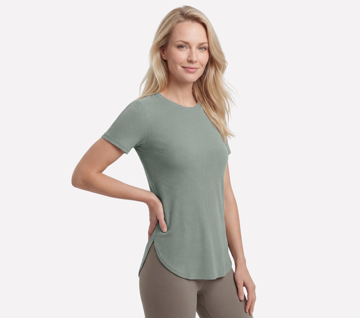 Skechers GO WALK Luxe Rib Tunic Tee