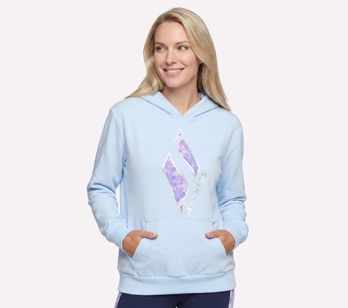 Skechers Floral Diamond Pullover Hoodie
