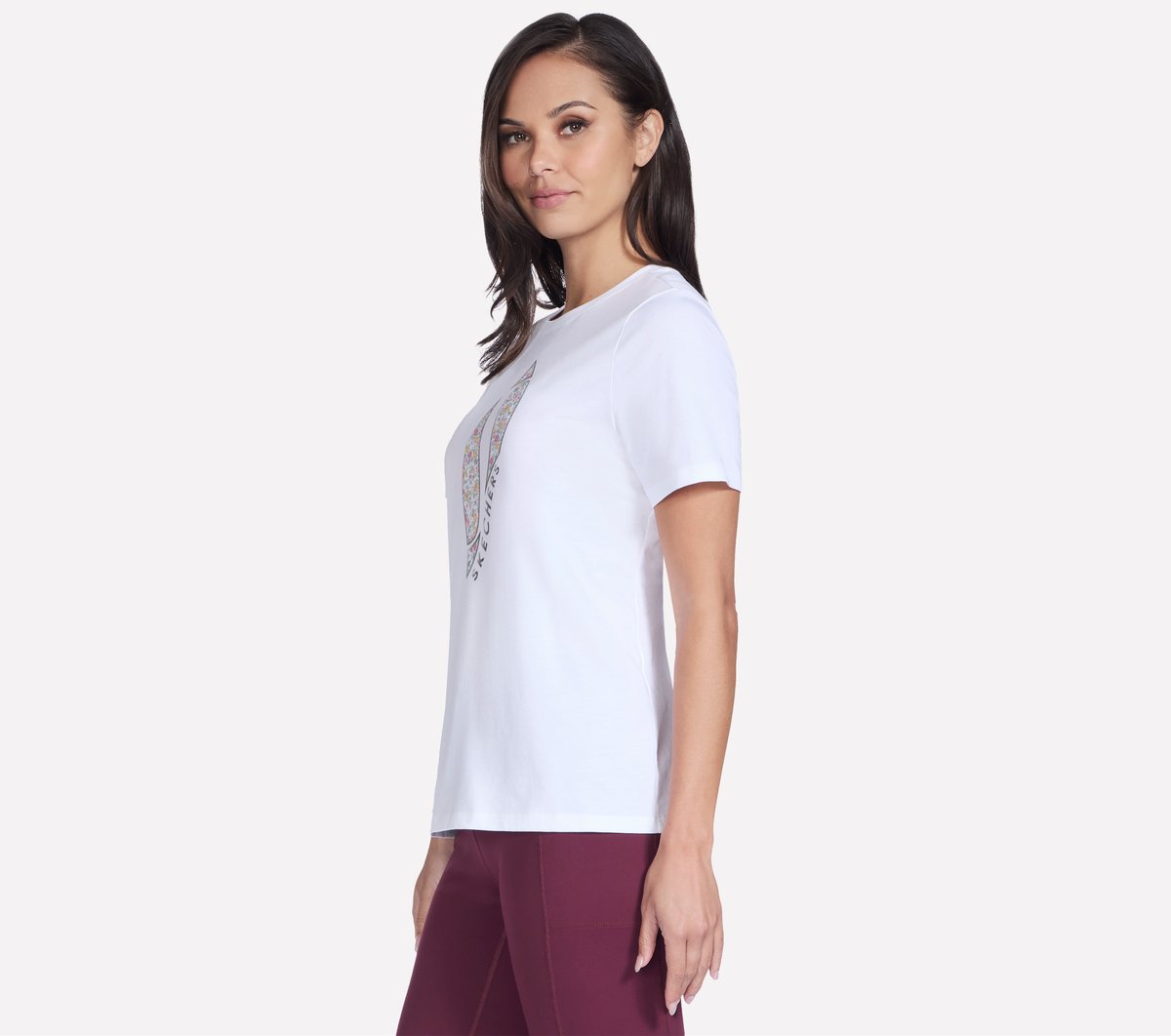Skechers Floral Diamond Short Sleeve Tee