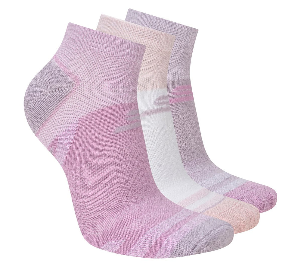 Skechers 3 Pack Women's Performance Low Cut Running Socks