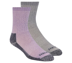 Skechers 2 Pack Women's Crew Wool Socks