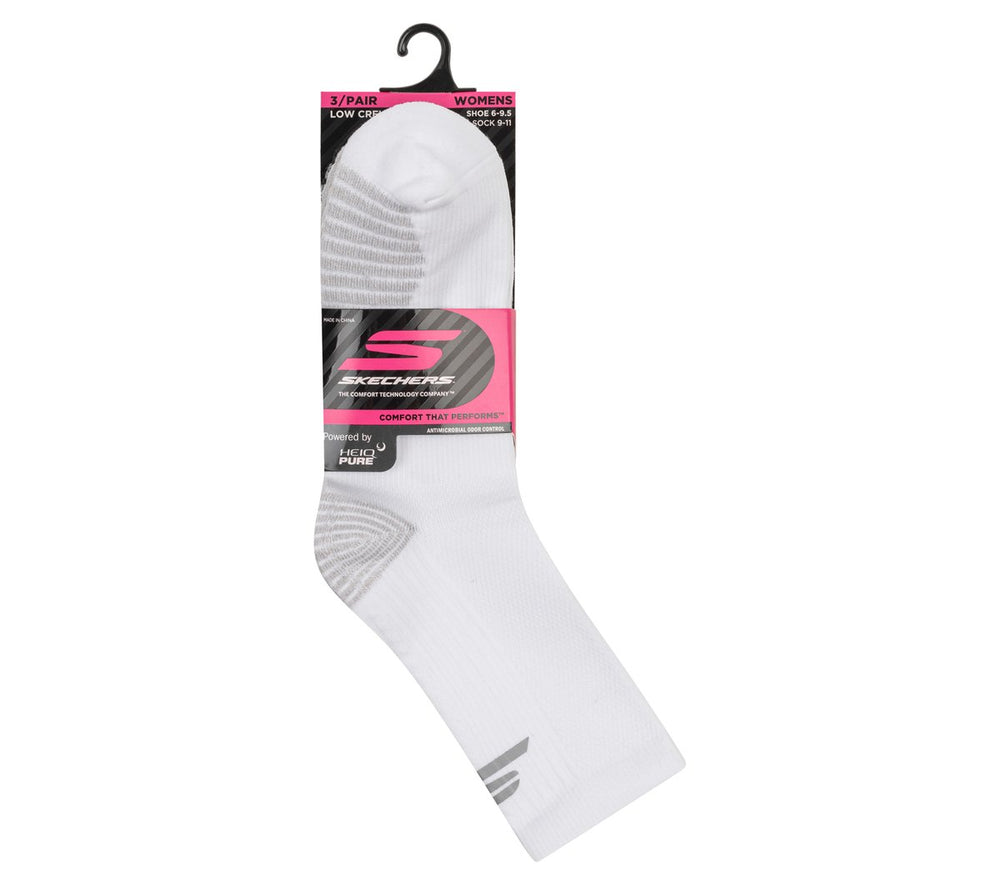 Skechers 3 Pack Women's Half Terry Low Crew Socks
