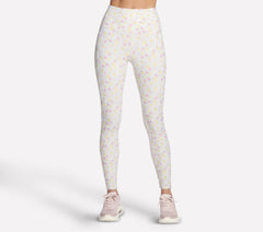 Skechers GO WALK Rib Floral Full Length High-Waisted Legging