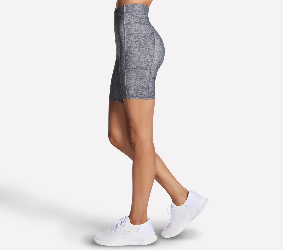 Skechers GO FLEX Printed High Waisted 8 Inch Bike Short