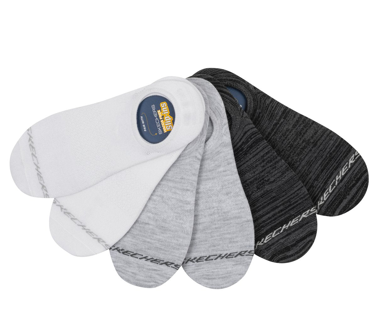 Skechers 6 Pack Men's Sneaker Liner Socks