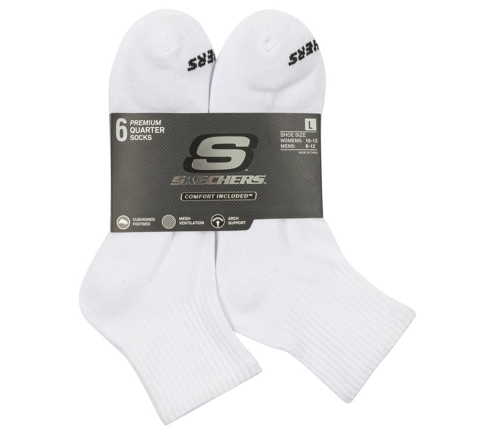 Skechers 6 Pack Core Quarter Large Socks