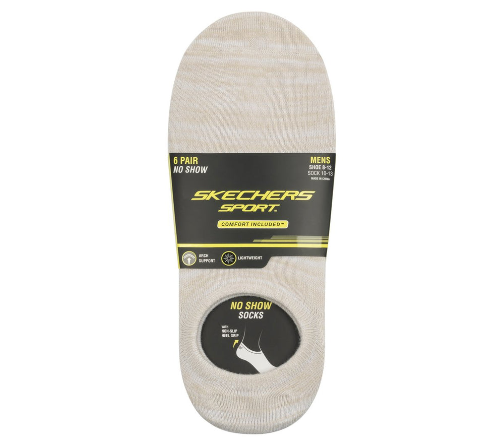 Skechers 6 Pack Men's Sneaker Liner Socks