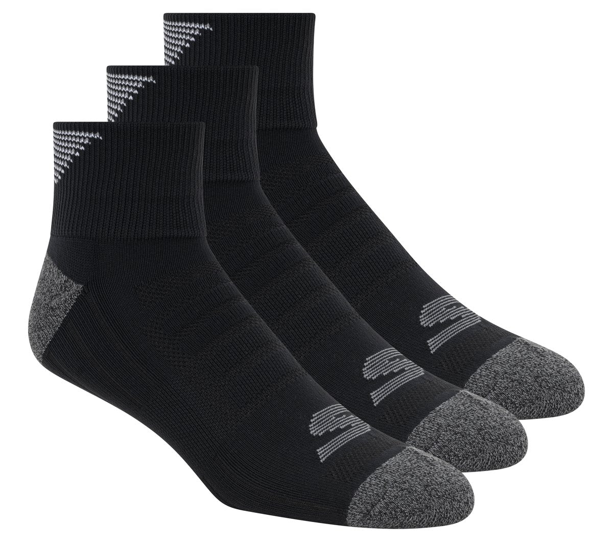 Skechers 3 Pack Men's Half Terry Quarter Crew Socks
