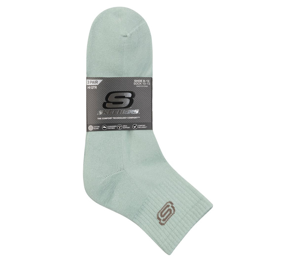 Skechers 3 Pack Men's Lifestyle Quarter Socks