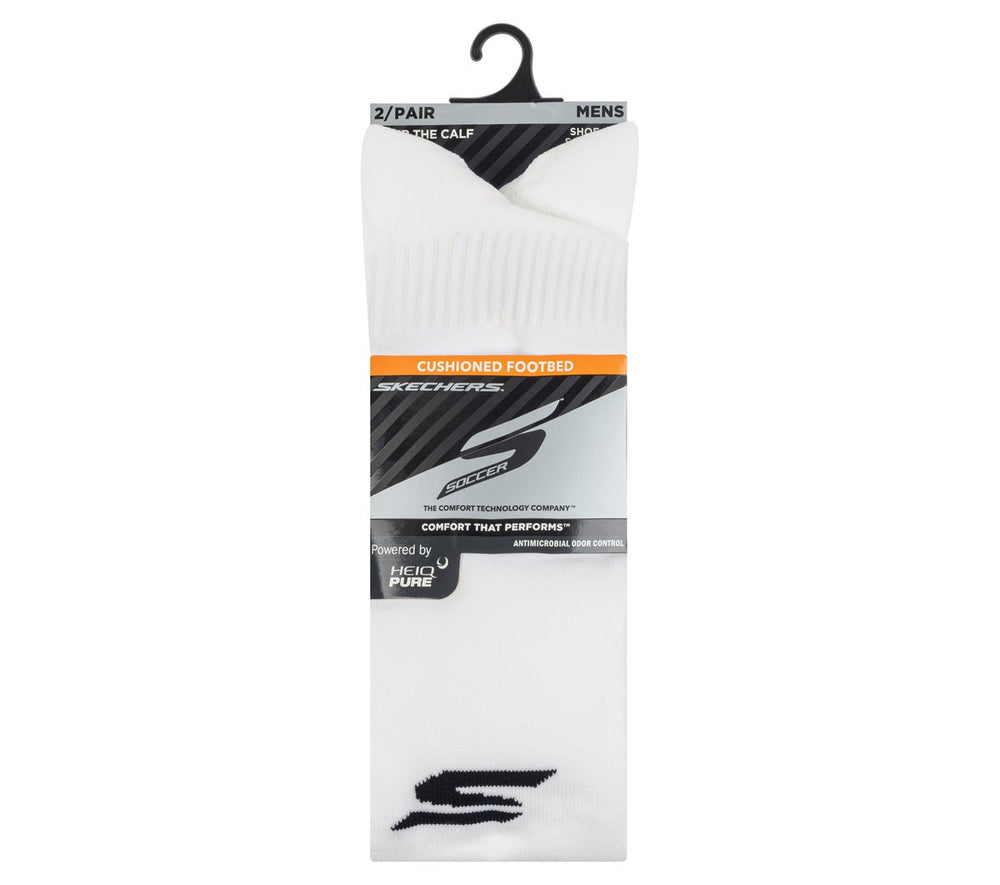 Skechers 2 Pack Men's Performance Soccer Over The Knee Socks