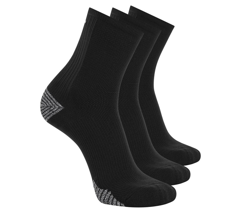 Skechers 3 Pack Men's Performance Running High Quarter Socks
