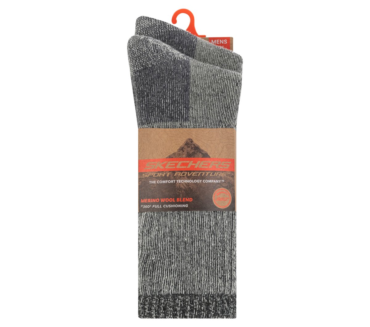 Skechers 2 Pack Men's Crew Wool Socks