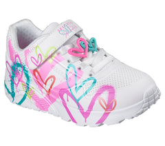 Skechers JGoldcrown: UNO Lite - Heart Status
